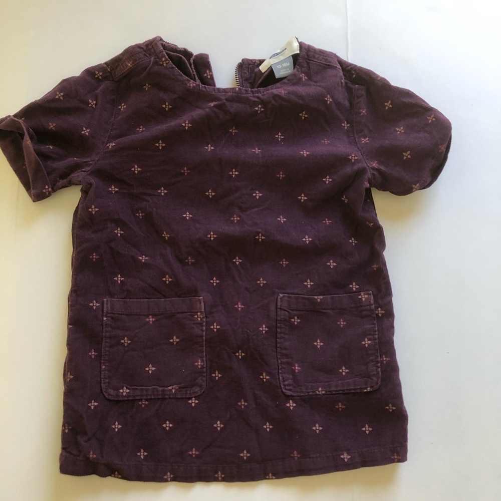 old navy suede dress toddler Size 12-18 Months
